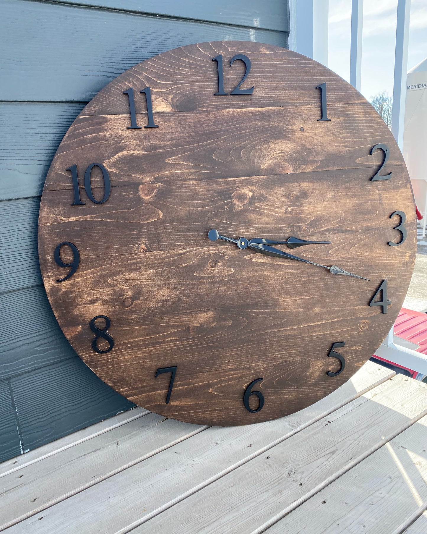 Wooden clock