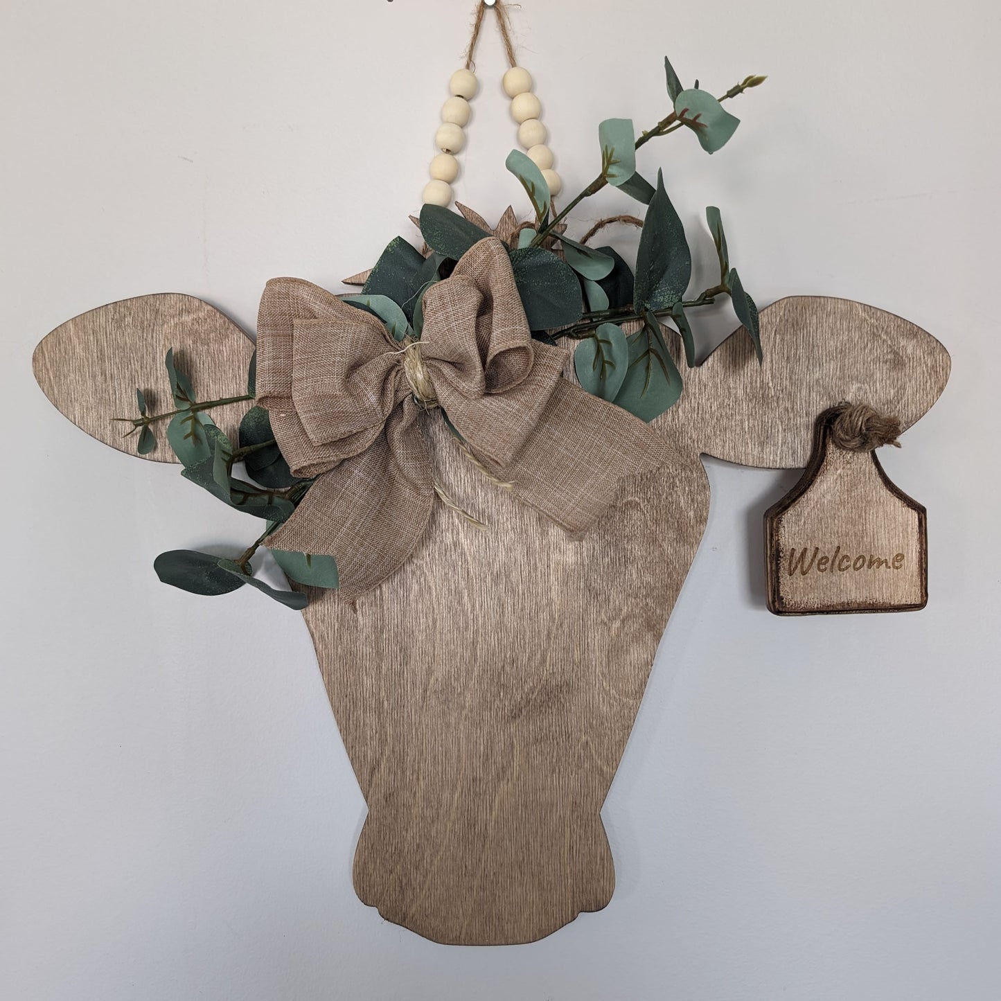 Cow head front Door hanger