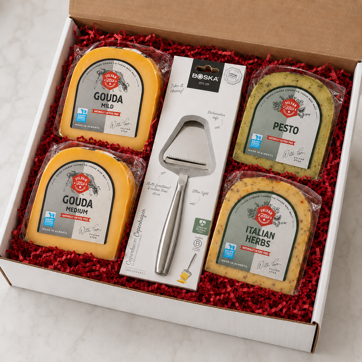 Gouda cheese box