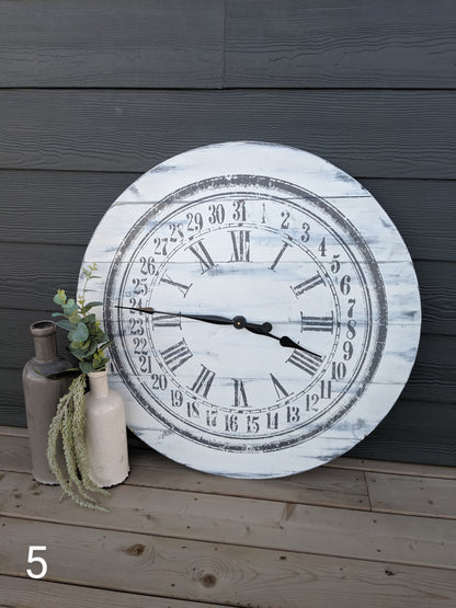 White Clock With IOD Transfer