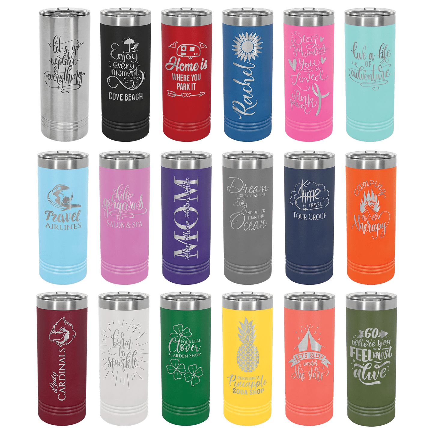 22 OZ Skinny tumblers