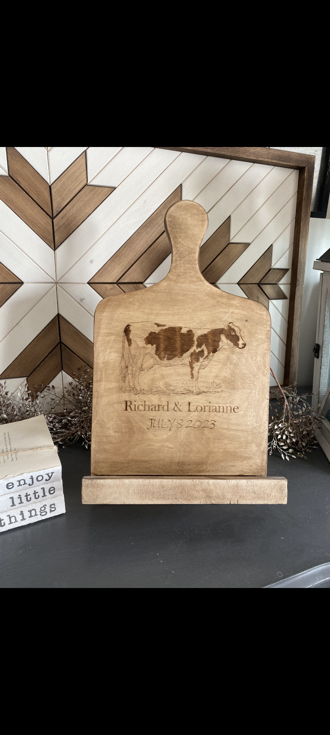 Personalized recipe book / Tablet holders