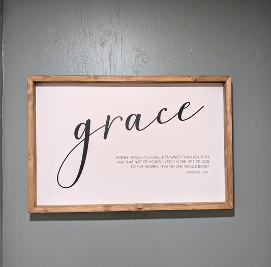 Grace, vinyl sign