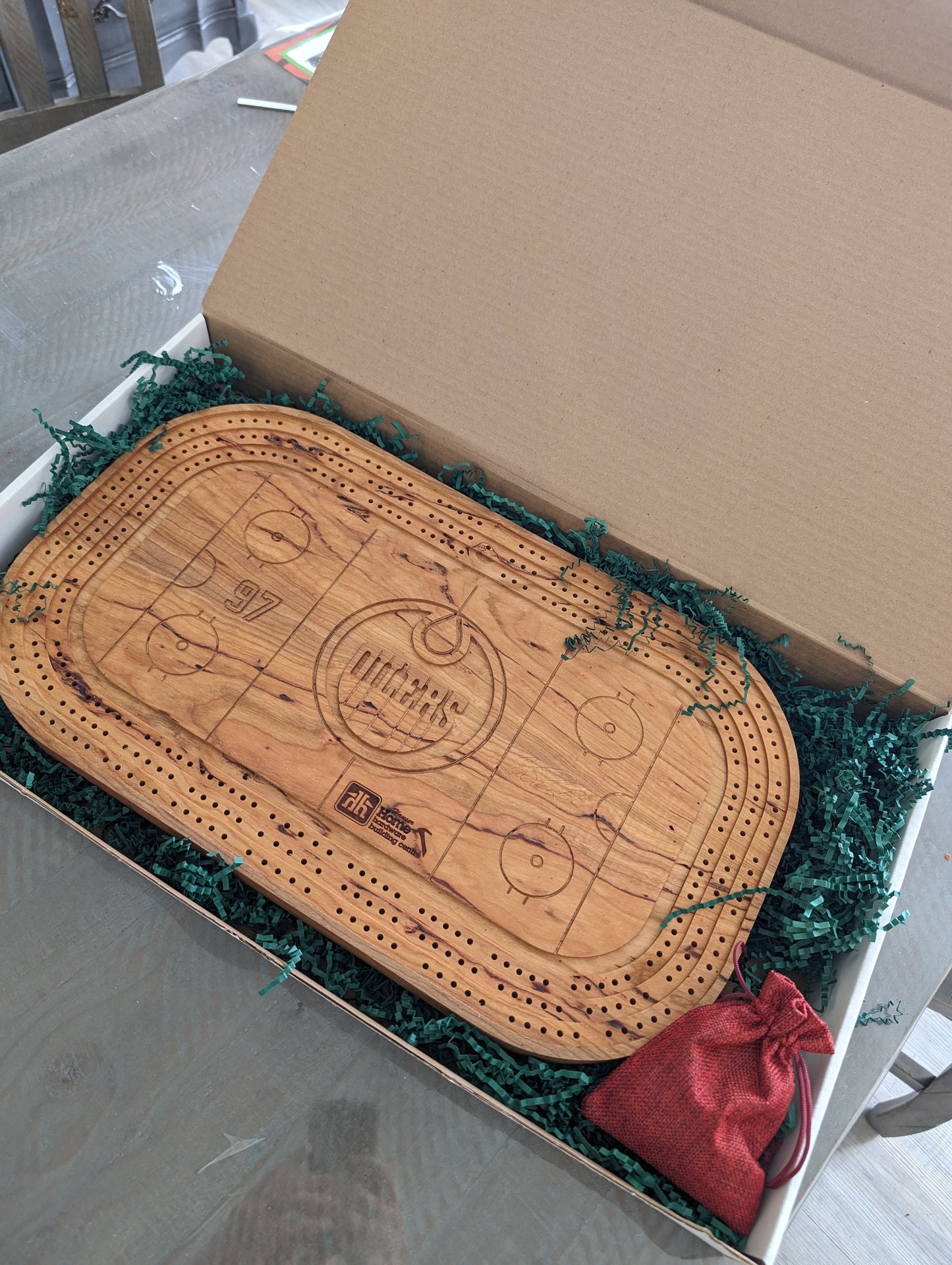 Cribbage board oilers personalized