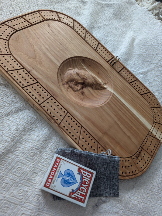 Cribbage board fish